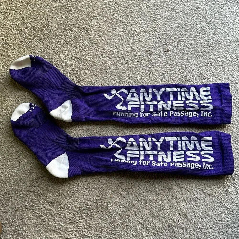 Anytime Fitness Unisex Athletic Running Socks!